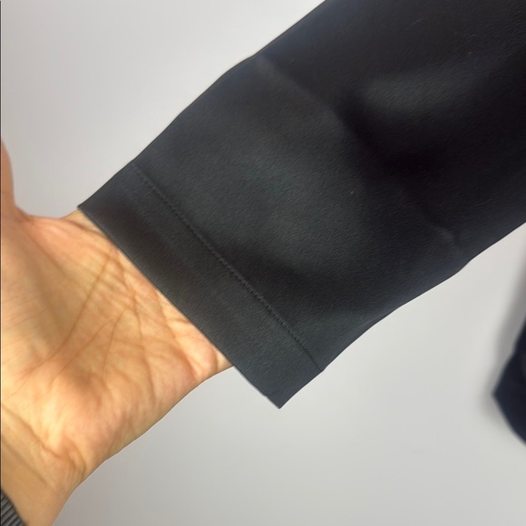 Misook Black Crepe Side-Tie Wrap Blazer Size Large - Picture 5 of 11